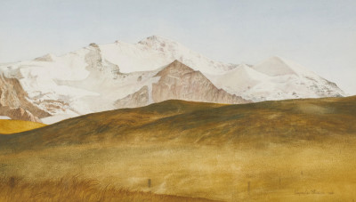 Image for Lot Reynolds Thomas - Untitled (Mountain scene)