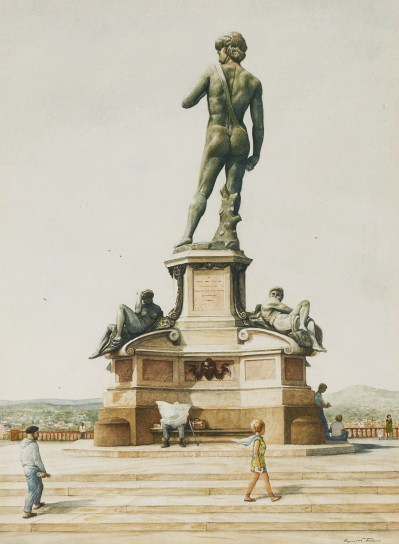 Image for Lot Reynolds Thomas - Untitled (Bronze David at Piazzale Michelangelo)