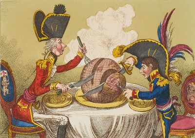 Image for Lot James Gillray - Plum Pudding in Danger