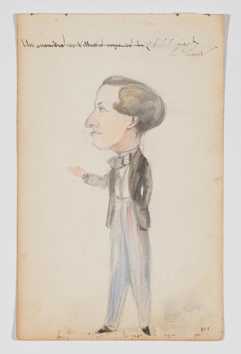 Possibly Edouard Manet - Drawing of a Gentleman