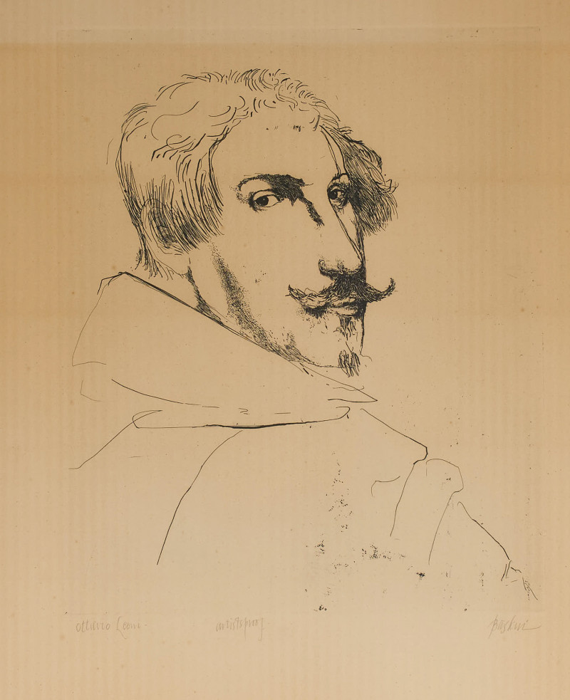 Leonard Baskin - Portrait of Ottavio Leoni