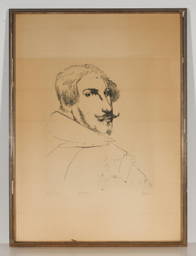 Leonard Baskin - Portrait of Ottavio Leoni