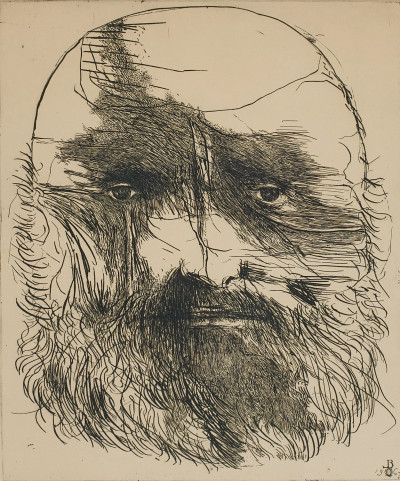 Leonard Baskin - Portrait of Blesdin