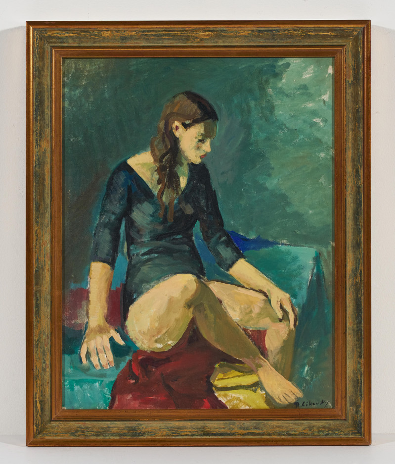 Nicolai Cikovsky - Untitled (Seated woman)