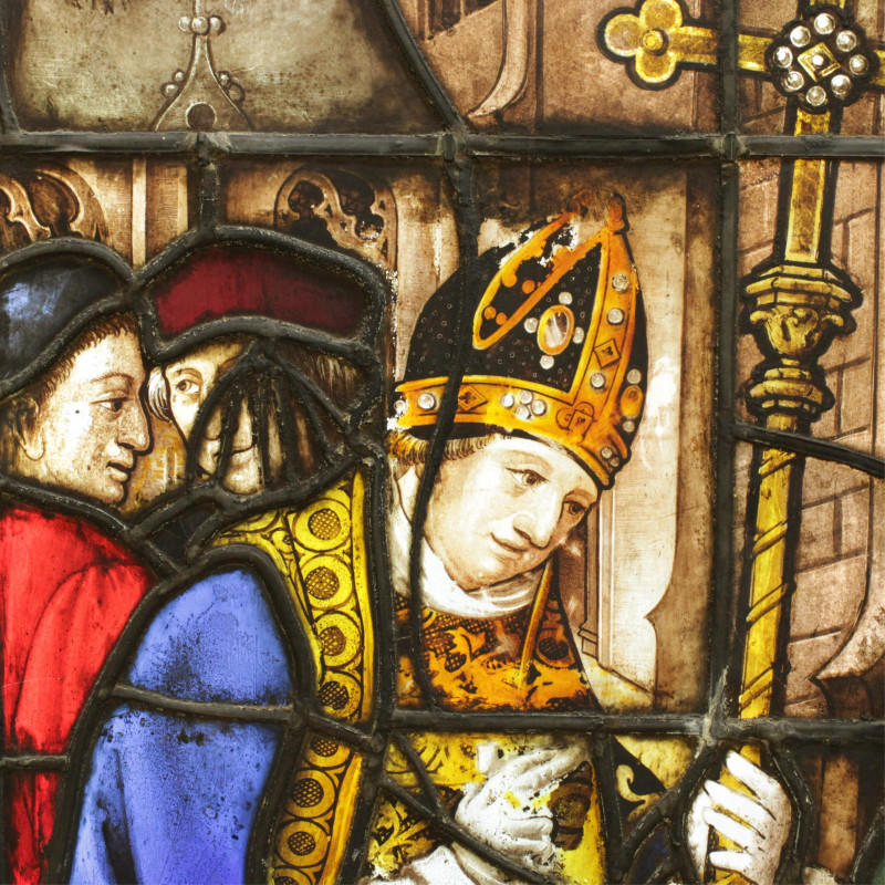Stained Glass Window Bishop Germany c152030