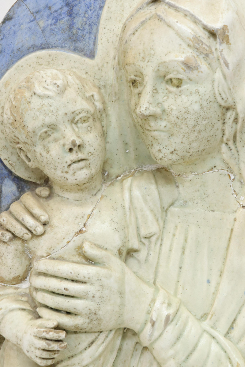 Robia Style Madonna Child Relief