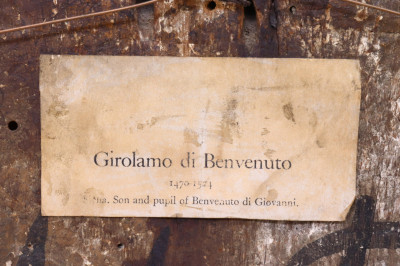 Manner of Girolamo do Benvenuto 'Holy Family'