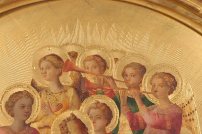 Renaissance Revival 'Angels Trumpeting' Painting