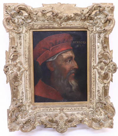 Portrait of Kastrioti/Skanderberg 16th C Italian