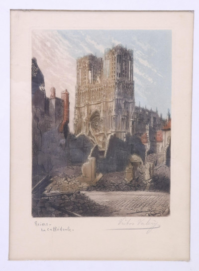 3 Prints of Towns; John Benn Bruxelles Valery