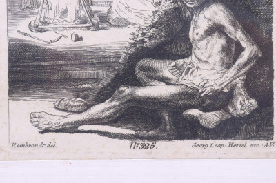 Georg Leopold Hertel after Rembrandt Etching