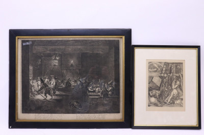 2 Prints after David Teniers Durer