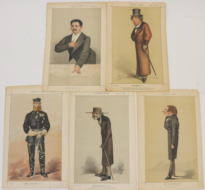 Image for Lot 5 Vanity Fair Caricature Lithographs
