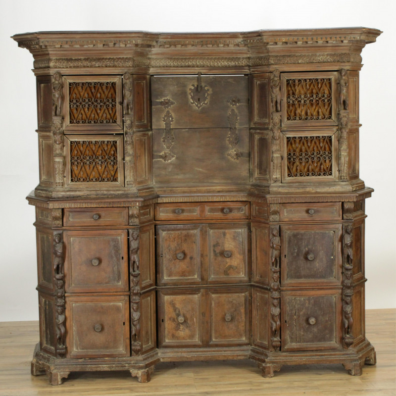 Italian Baroque 2Part Cabinet on Cabinet