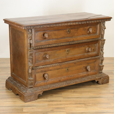 Image for Lot Italian Baroque Style Large Chest of Drawers