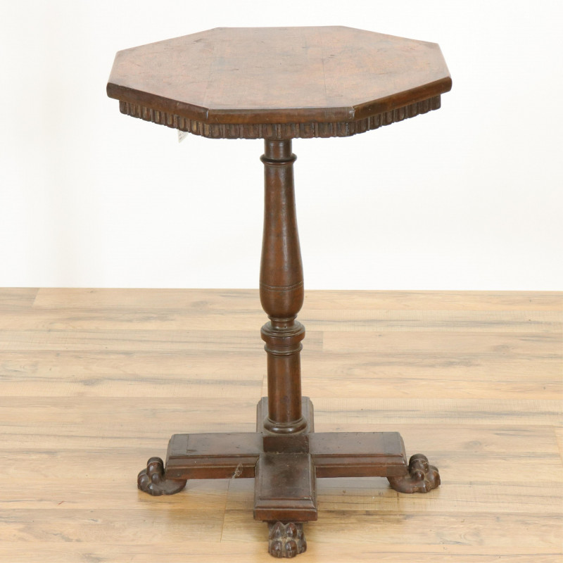 Italian Baroque style Hexagonal Pedestal Table