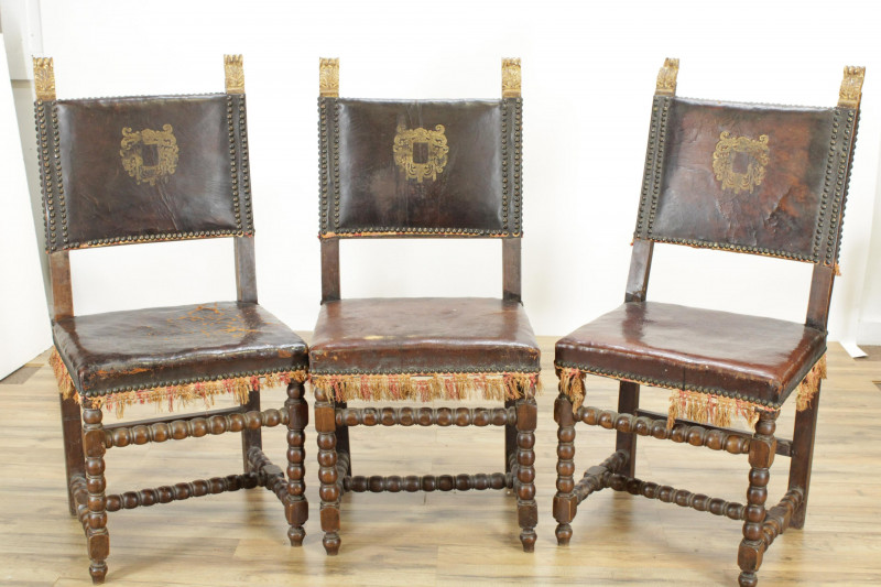 Set of 5 Spanish Side Chairs