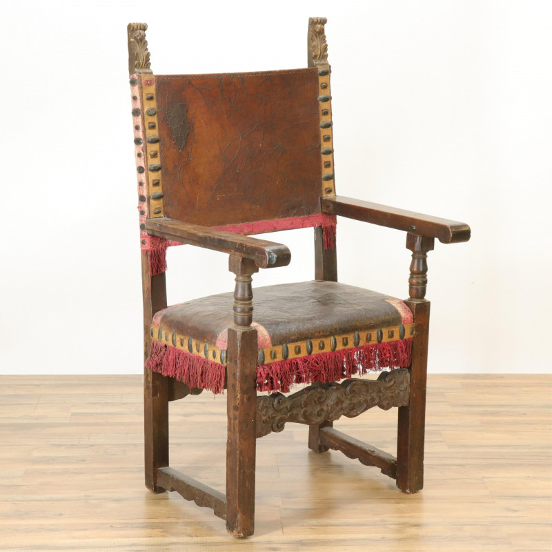 Spanish Baroque Open Arm Chair