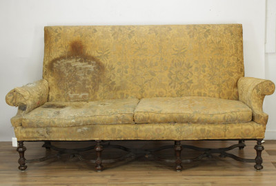Image for Lot William Mary Style Walnut Sofa
