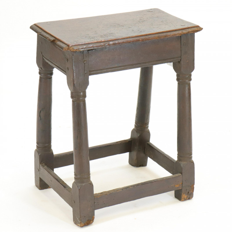 English Baroque Joint Stool 17th C