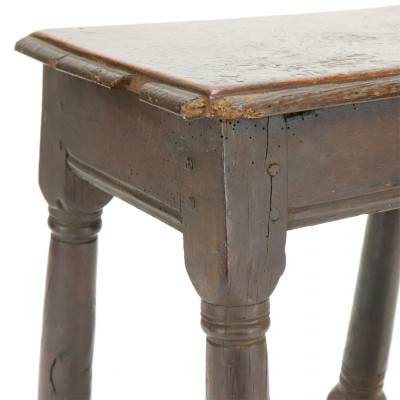 English Baroque Joint Stool 17th C