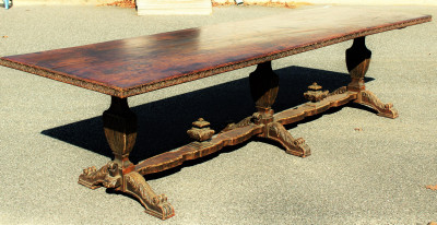 Renaissance Style Large Refractory Table L 19th C