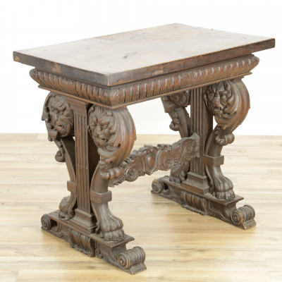 Image for Lot Renaissance Revival Side Table 19th C