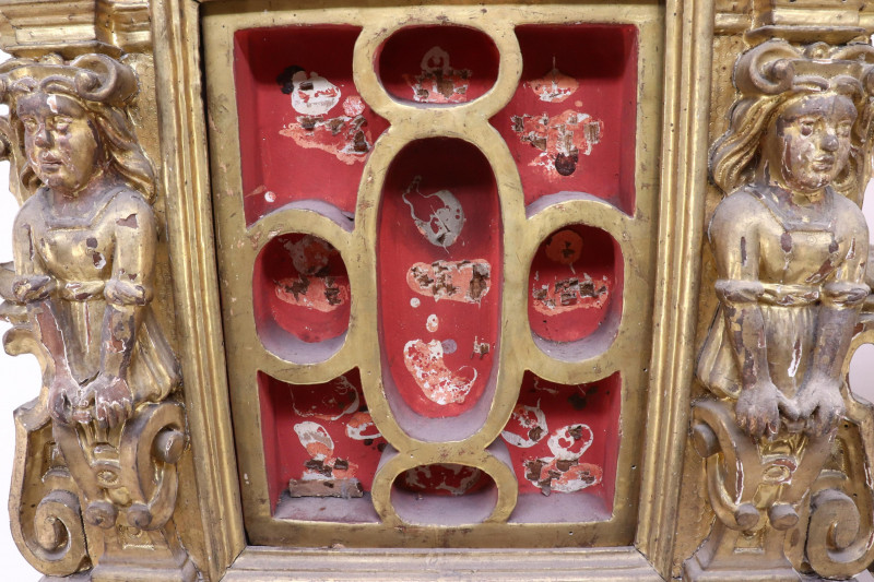 Pr Italian Baroque Reliquary Cabinets 17th C