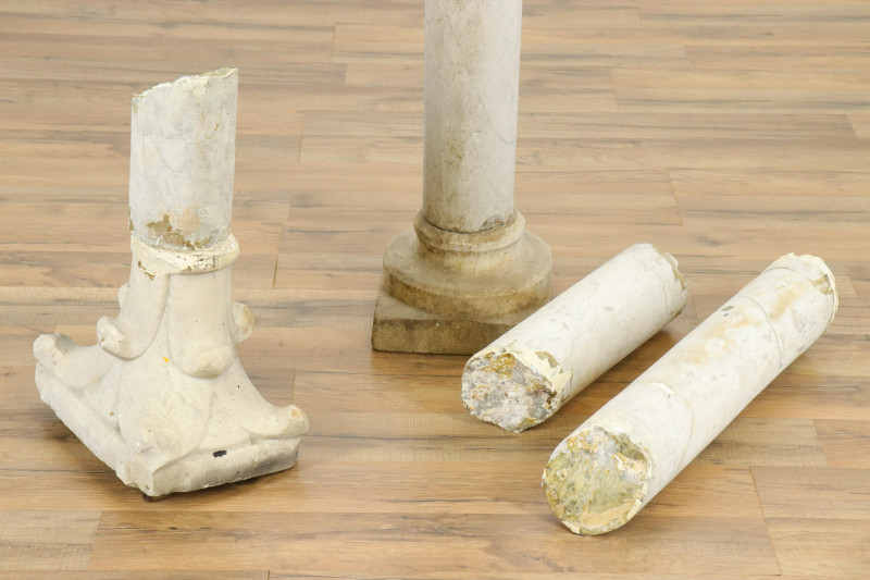 Medieval Style Limestone Column Fragments