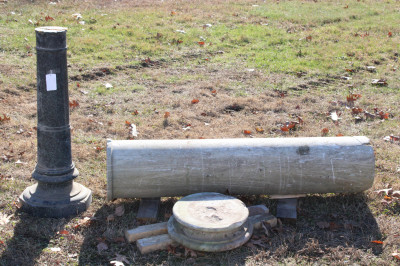 Image for Lot Antique Marble Column Marble Column