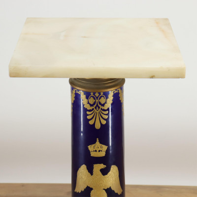 Napoleon III Ormolu Porcelain Onyx Pedestal