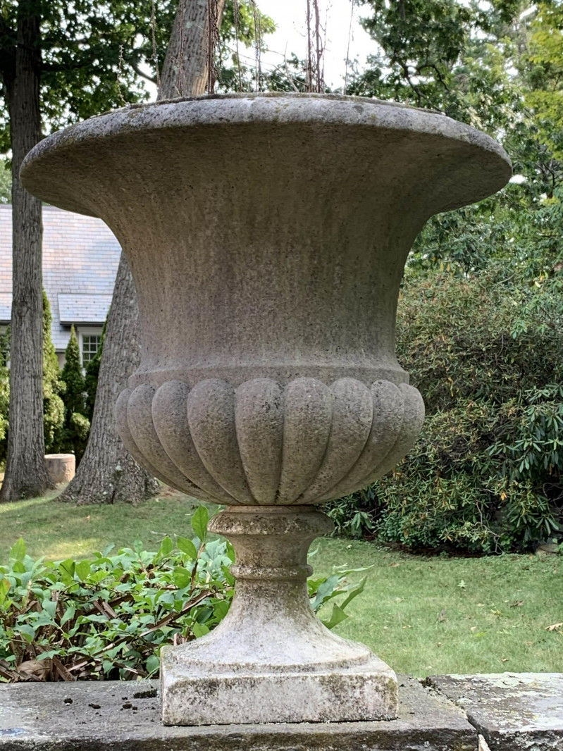4 NeoClassic Style Marble Garden Urns 19th C