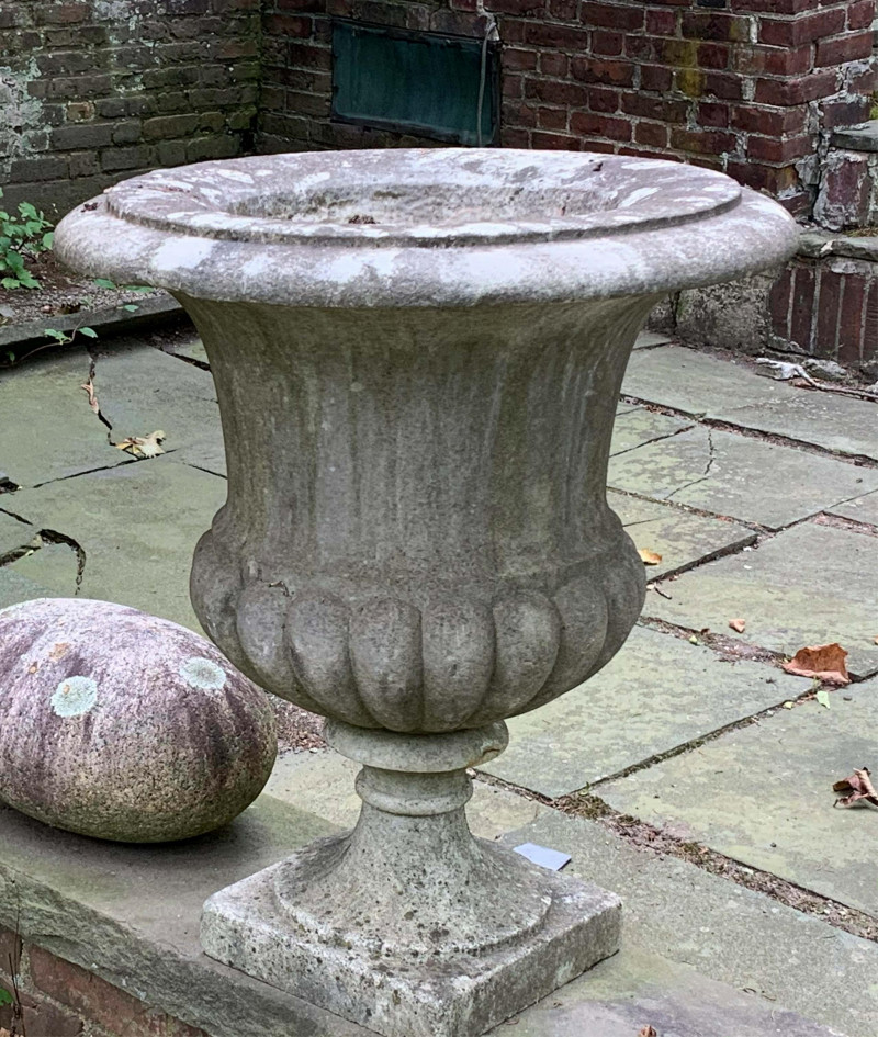 4 NeoClassic Style Marble Garden Urns 19th C