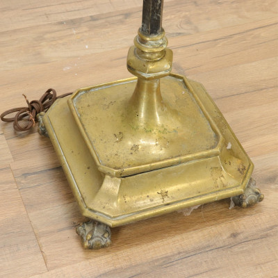 Continental Baroque Style Bronze/Iron Floor Lamp