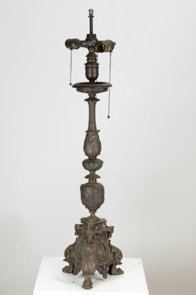 Image for Lot Tiffany Studios Renaissance Bronze Table Lamp