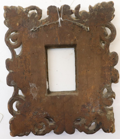 Rococo Giltwood Altar Mirror Spanish Frame