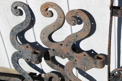 Wrought Iron Pulley Bracket Straps