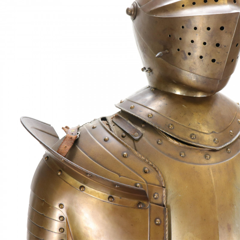 Knight's Suit of Armor Helmet Sword 19th/20th C