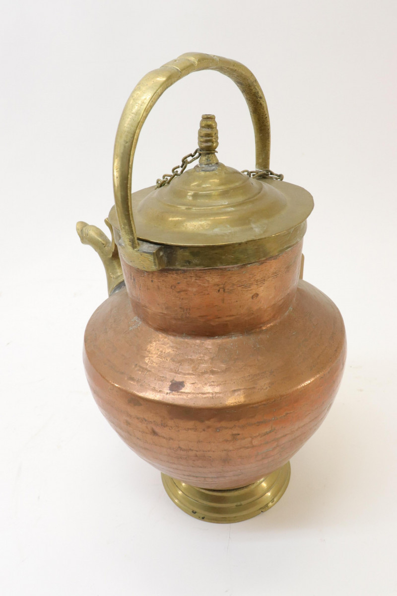 6 Copper Brass Candelabra Objects
