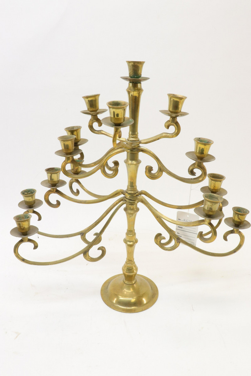 6 Copper Brass Candelabra Objects