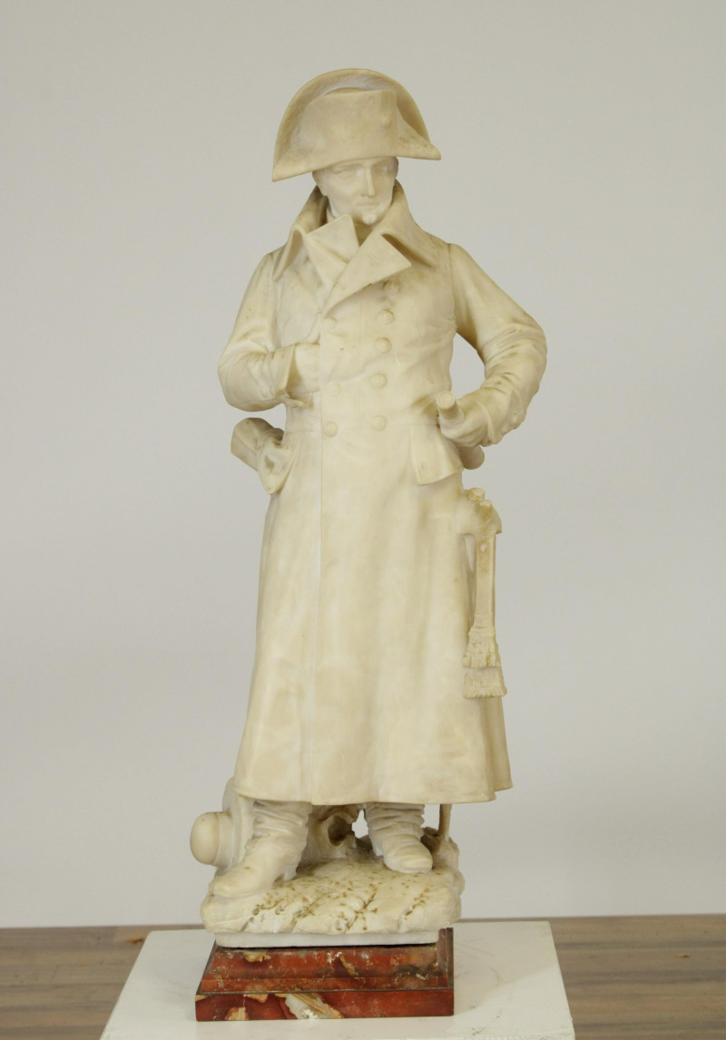 Carved Marble Figure of Napoleon