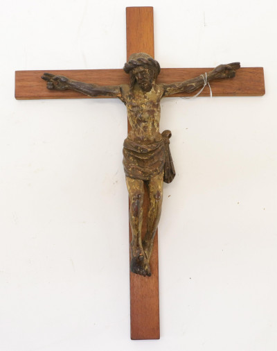Spanish Baroque Crucifix Putto Mask 18/19 C