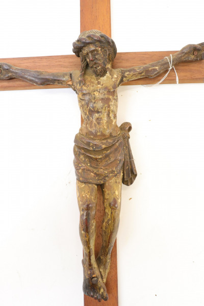 Spanish Baroque Crucifix Putto Mask 18/19 C