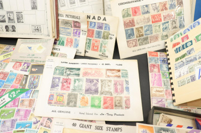 Large Group of Cancelled Postage Stamps