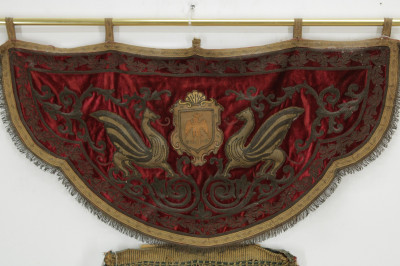 Renaissance Metal Embroidered Velvet Armorials