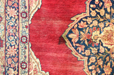 Lavar Kirman Room Size Carpet Iran c 1900 15 x