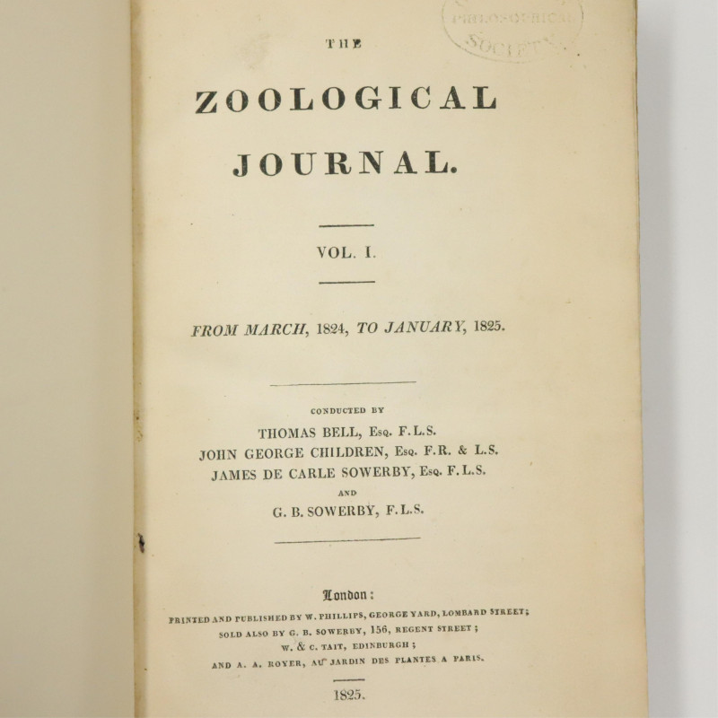 Zoological Journal 5 vols 1825 1834
