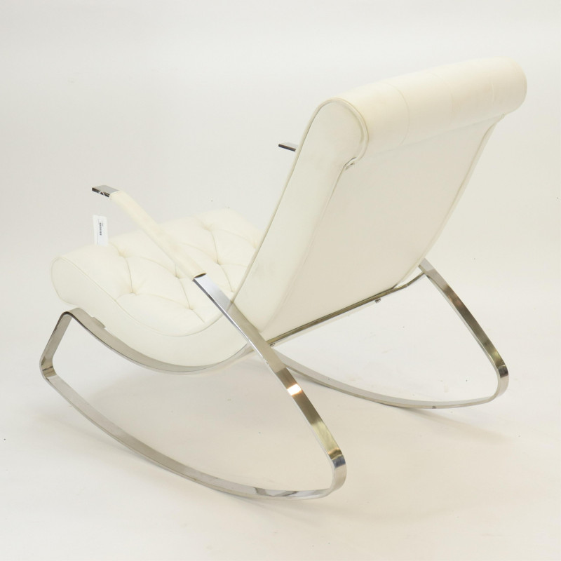 Milo Baughman Style Rocking Chair