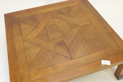 Directional Walnut Parquetry Coffee Table