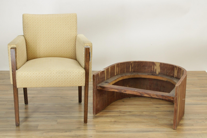 Kagan Style Slipper Chair Deco Armchair